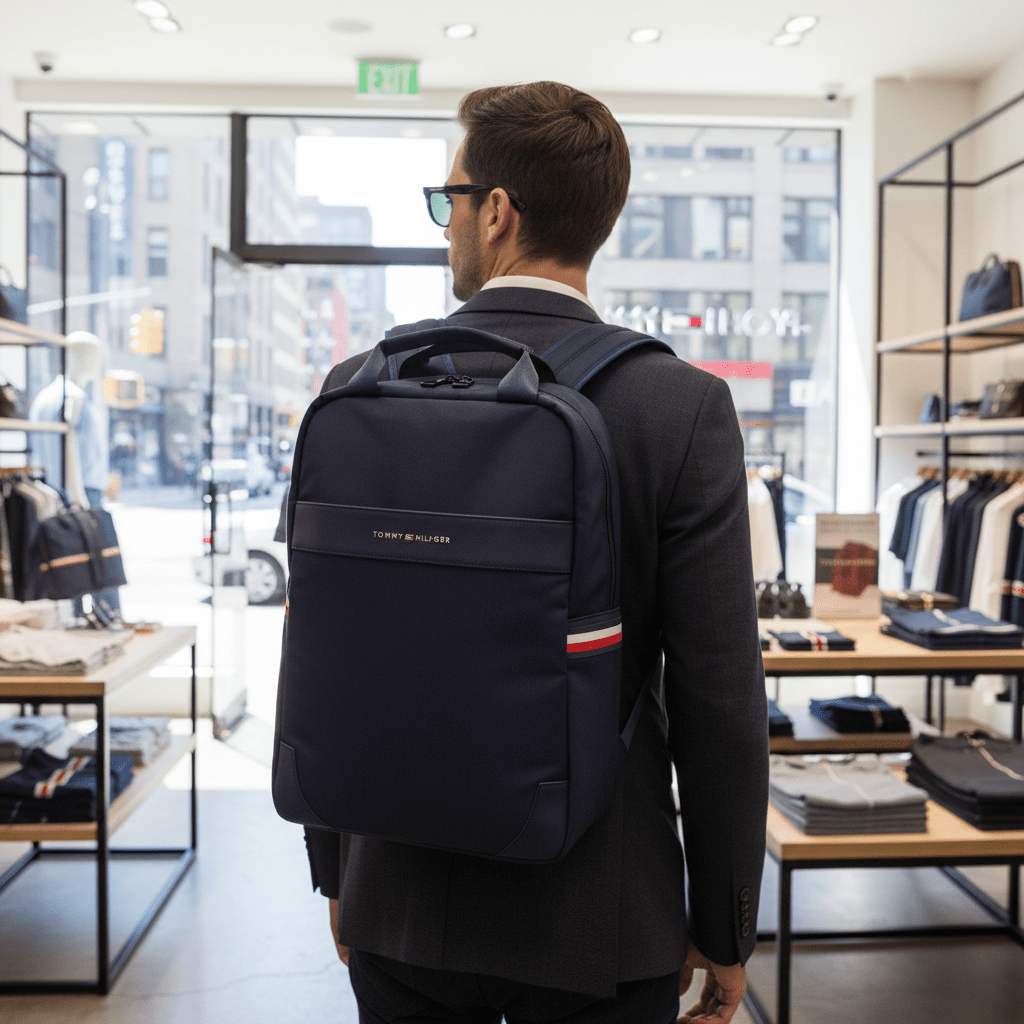 Tommy Hilfiger Backpack Heavy-duty Lightweight - Image 3